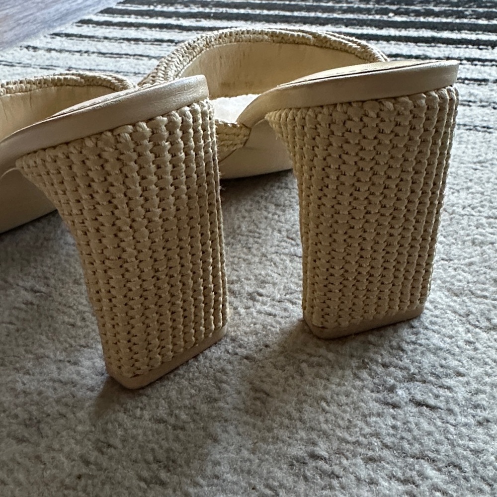 SIMKHAI Puffy Strap Raffia Sandals - Picture 10 of 15
